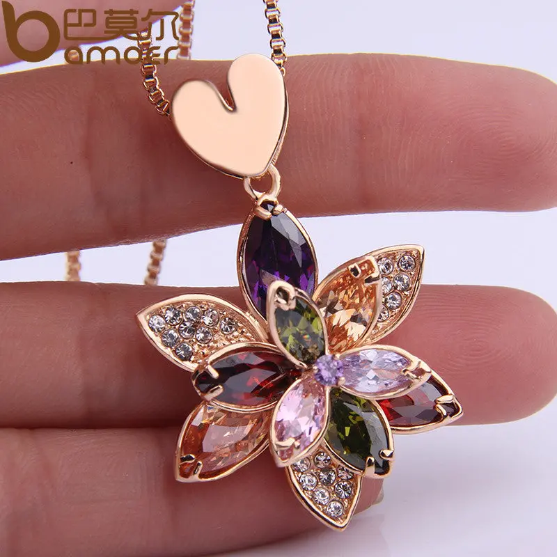 Party Crystal Flower Gold Mesh Necklace Luxury Wedding Necklace Super Deal Necklace Sn077 2