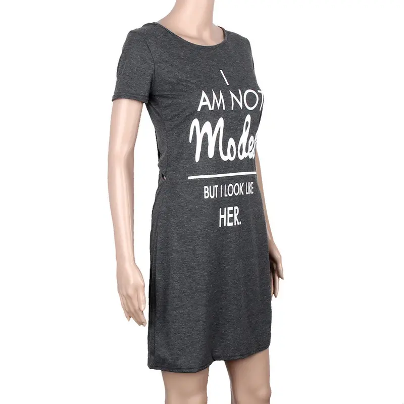 Party Dresses Robe Women Sexy Bodycon Short Sleeve Sexy Mini Shirt Dress Plus Size Feida 3