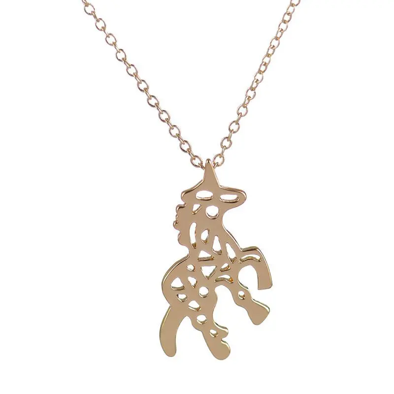 Party Gift Cute Animal Unicorn Pendant Necklace Minimalist Jewelry Neckilace Girls And 30Pcs-N196 1