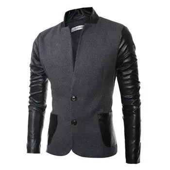Patchwork Blazers And Jackets Coats Herren Anzug Casual Slim Fit Long Sleeved Blazers Veste De Loisir 1