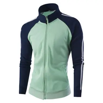 Patchwork Hoodies Jackets Coats Cardigans Sweatshirts Sportswear Casual Slim Fit Large Size Zipper Jacket 1