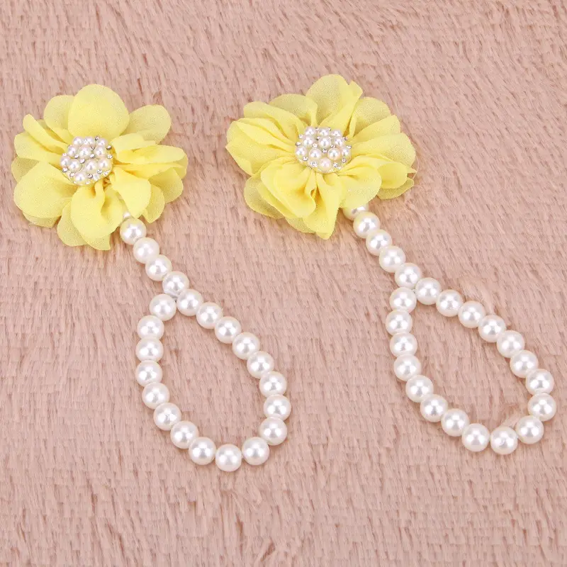 Pearl Baby Shoes Anklet Non-Slip Footwear Crib Shoe Baby Boy Girl Baby Foot Accessories Baby Accessories 2