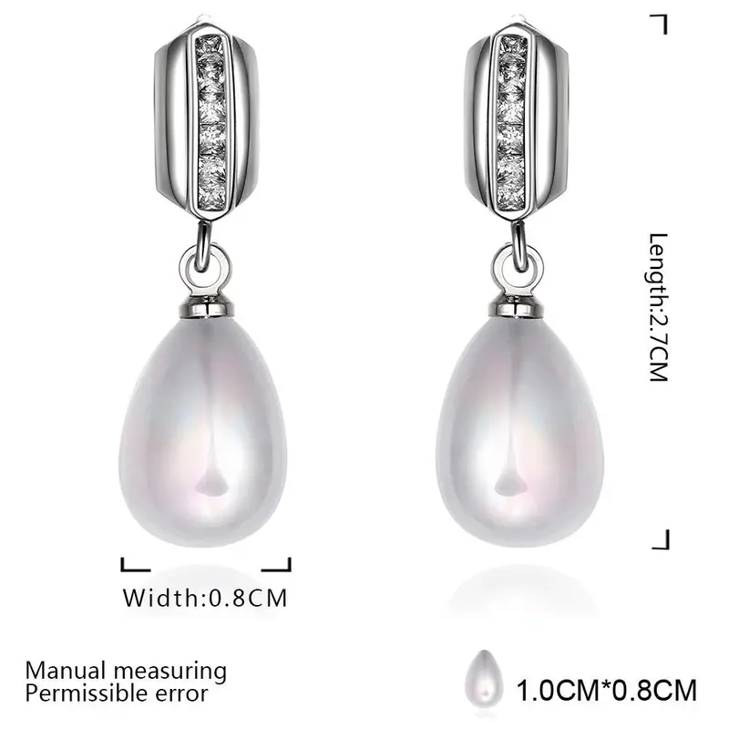 Pearl Jewelery Sets 925 Silver Pearl Pendant Necklace With Stud Earrings Whole Set Jewelry Set White Color Npls 54 2