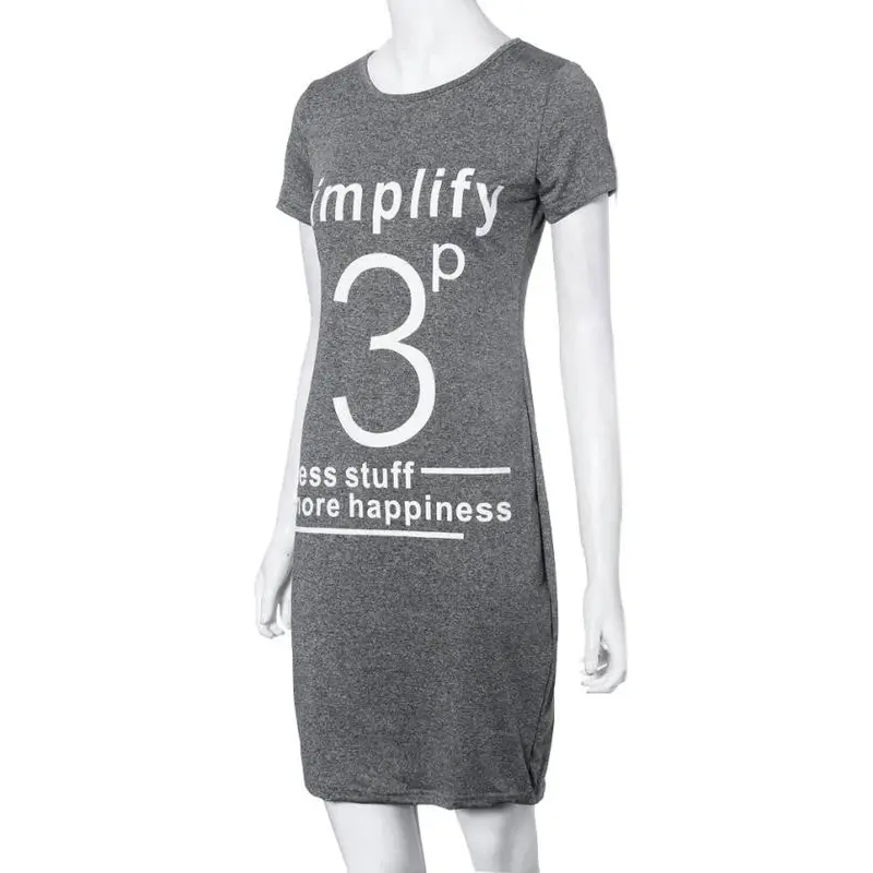 Pencil Dress Women Slim Short Sleeve Casual Bodycon Party Dress Fitted Women Shirt Dress 2