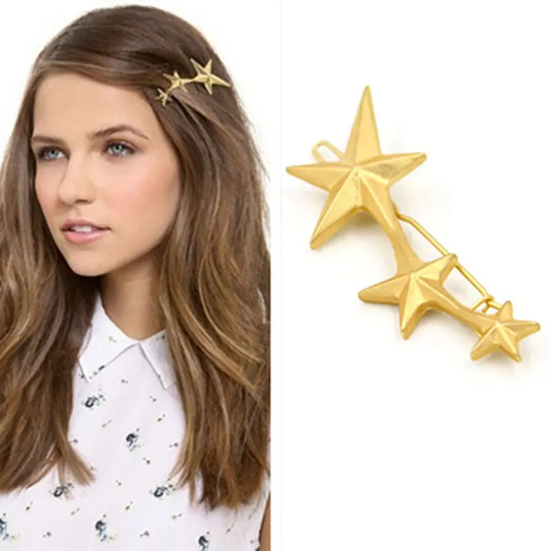 Pentagon Star Hairpin Hair Clip For Girl 1