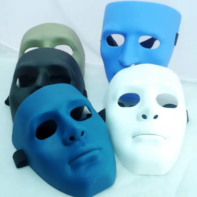 Perforces Hip-Hop Robot Dance Halloween Jabbawockeez Mask Festival Party White 1