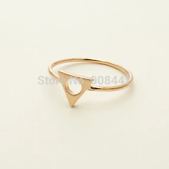 Personality Triangle And Circle Rings,Geometry Decorative Pattern Triangle Round Rings R110 2