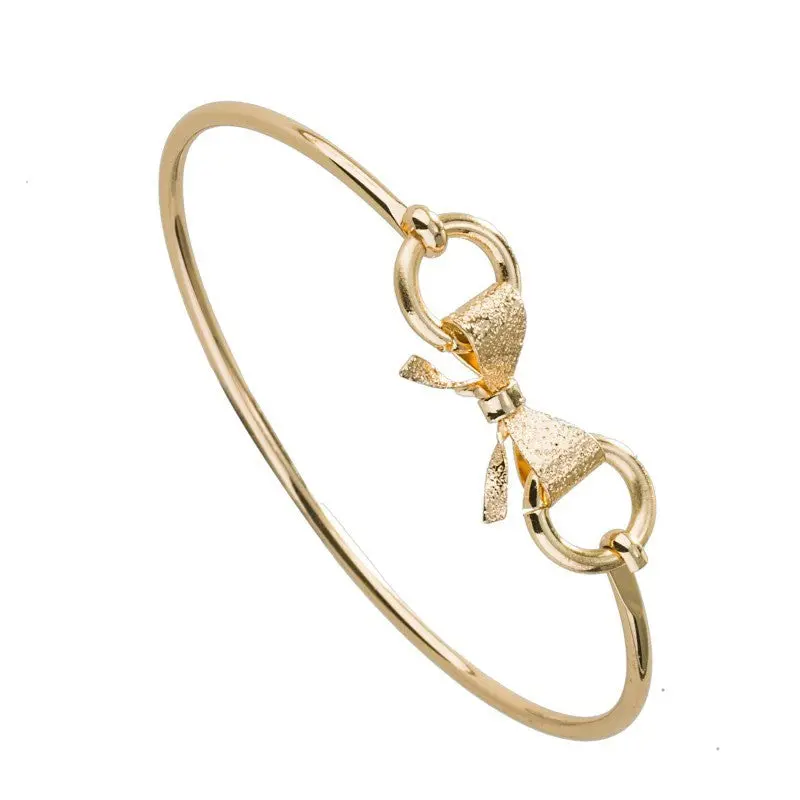 Personalized Dainty Bow Bangle Bracelet Tie The Knot Bangles 10Pcs-G021 2