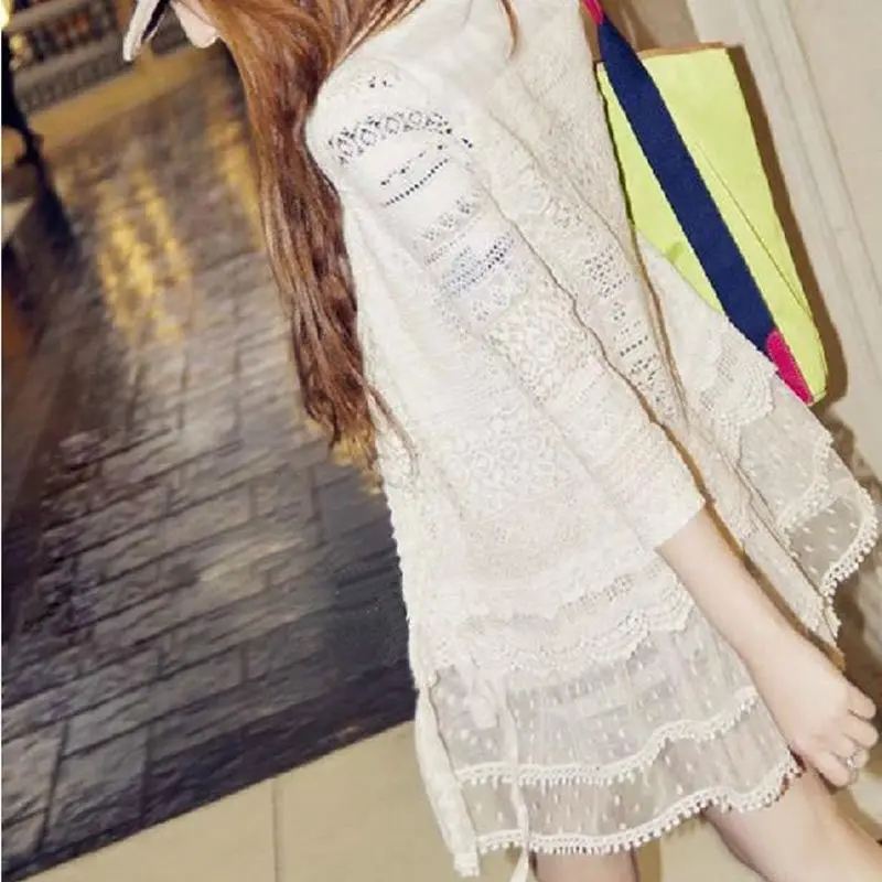 Perspective Lace Cardigan Sunscreen Air-Conditioned Shirt 2