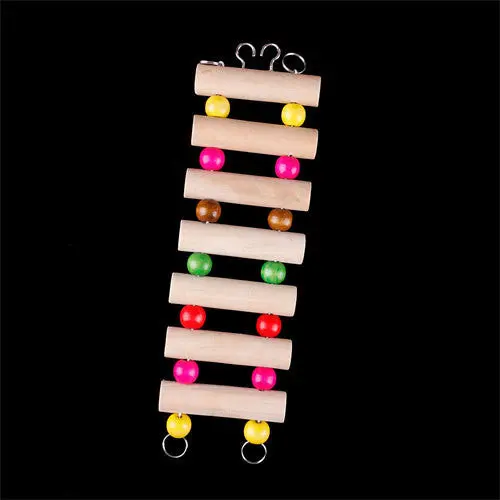 Pet Toy Flexible Wooden Rat Hamster Mouse Ladder Gerbil Cute Small Animal Toy 0246663 1