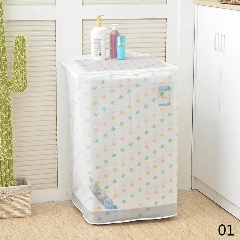 Peva Waterproof Sunscreen Washing Machine Cover Waterproof Case Washing Machine Protective Dust Jacket Front Open 91811 1