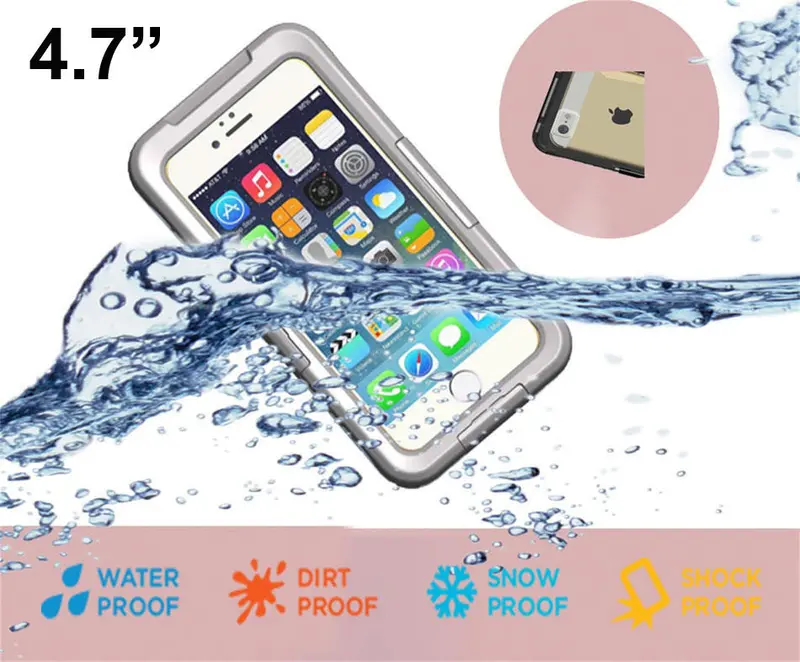 Phone Case Cover For Iphone 6 6S 4.7" Plus 5.5" Cases Ip68 Waterproof Durable Shockproof Covers Skin 2