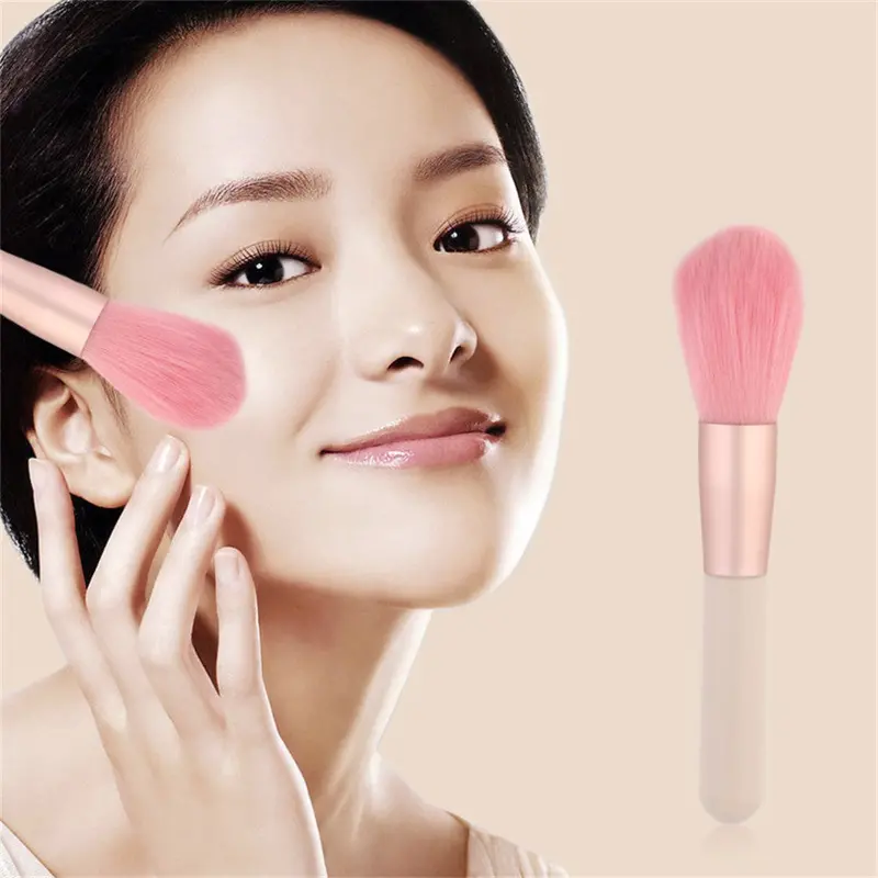 Pink Hair Style Cosmetic Foundation Blender Powder Makeup Blusher Brushes Make Beautiful Makeup 1