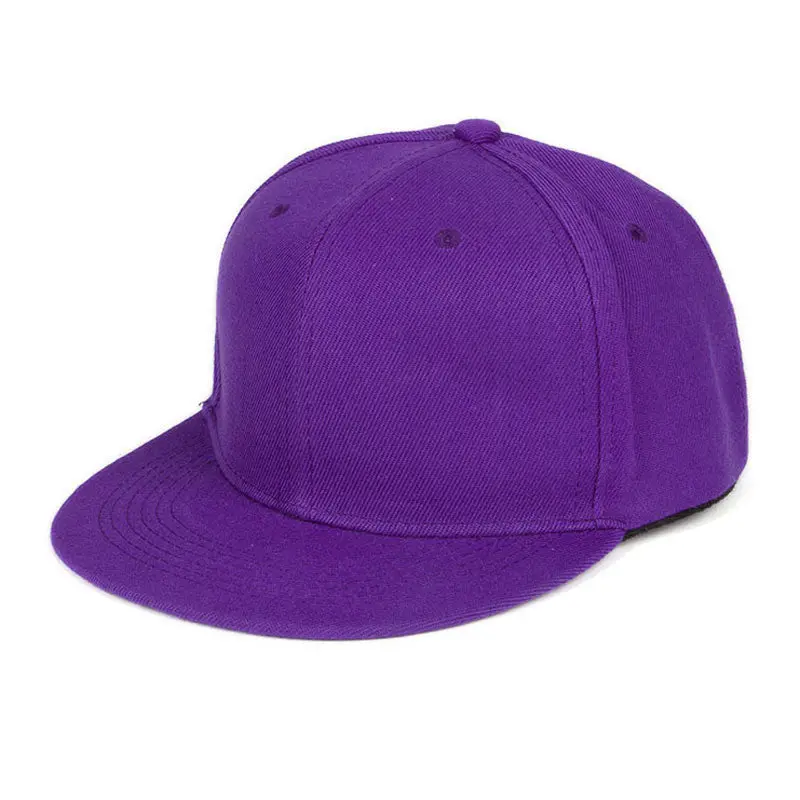 Plain Snapback Hats Hip-Hop Adjustable Baseball Cap 1