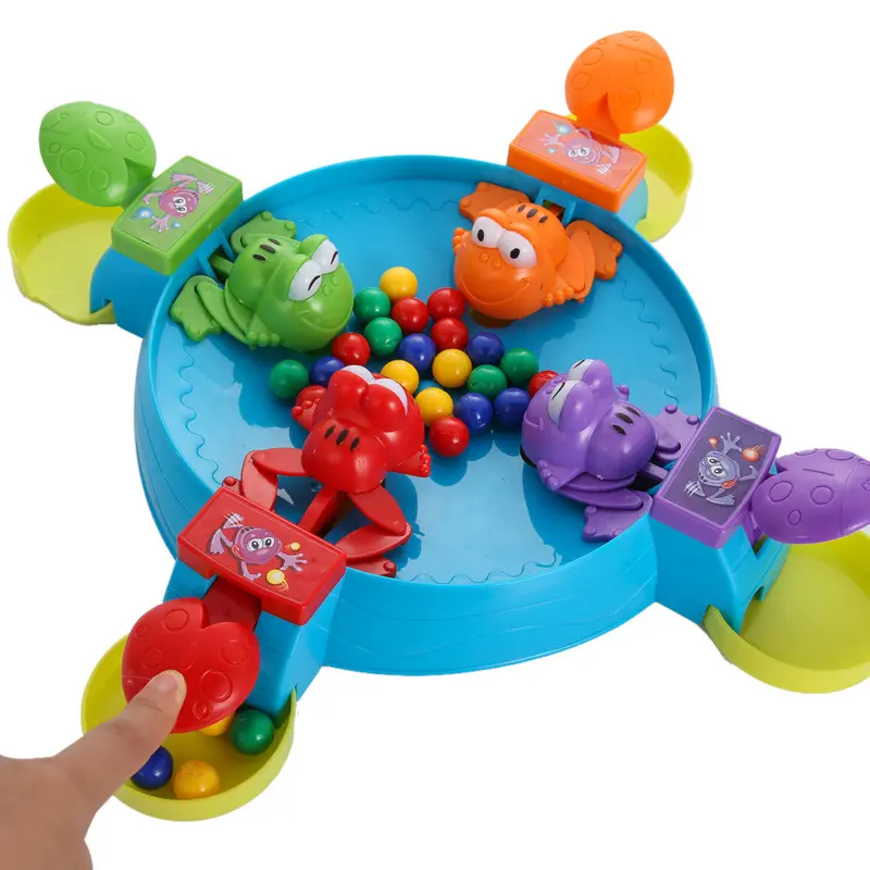 Plastic Blocks Board Game Parent Child Interaction Feeding Frogs Child Toy Kids Learning Table Education Toy For Children 1