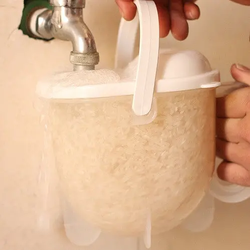 Plastic Cleaning Rice Bean Sieve Hands-Free Kitchen Rice Cleaning Tool Portable 30352 1