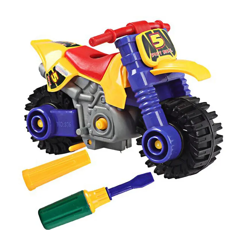 Plastic Disassembly Assembly Kids Educational Toy Diy Toys Motorcycle Model Toys For Children 1