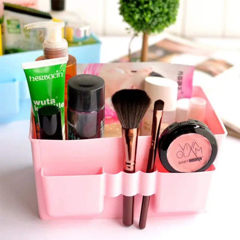 Plastic Storage Box Portable Detachable Home Organizer Transparent Makeup Organizer 69829 1