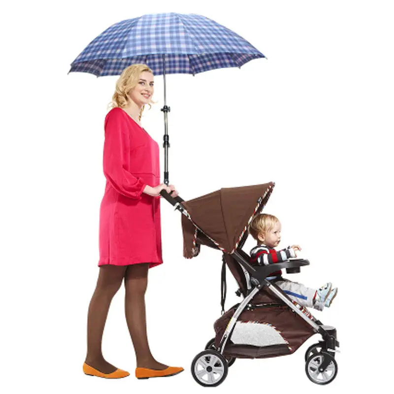 Plastic Umbrella Sts Adjustable Wheelchair Bicycle Pram Swivel Umbrella Connector Stroller Holder Stroller Accessories 1
