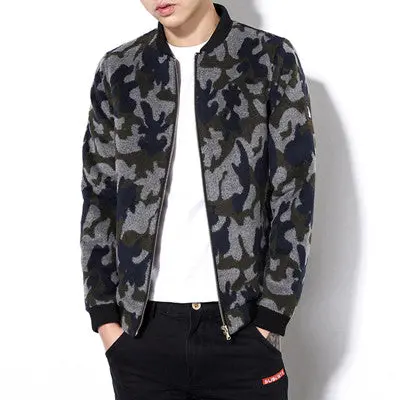 Plus Size Camouflage Jackets Slim Fits Coats Casual Jacketsoutwears 1