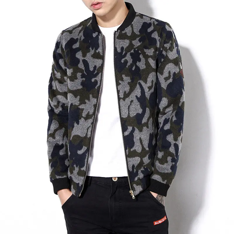 Plus Size Camouflage Jackets Slim Fits Coats Casual Jacketsoutwears 3