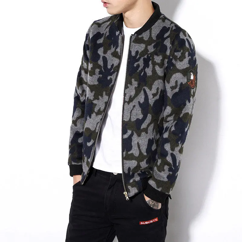 Plus Size Camouflage Jackets Slim Fits Coats Casual Jacketsoutwears 4