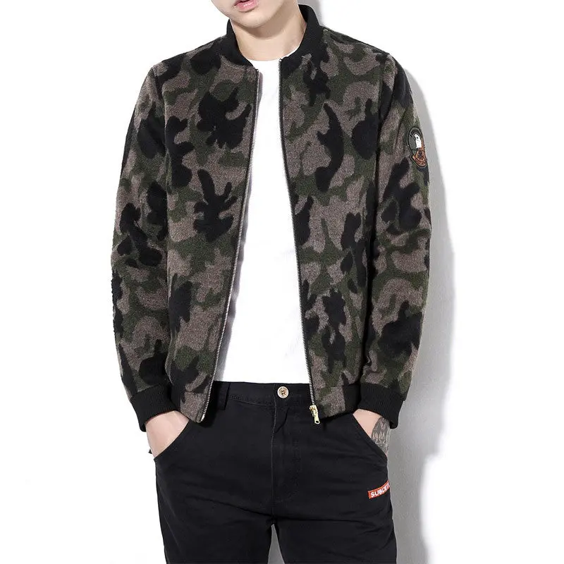 Plus Size Camouflage Jackets Slim Fits Coats Casual Jacketsoutwears 5