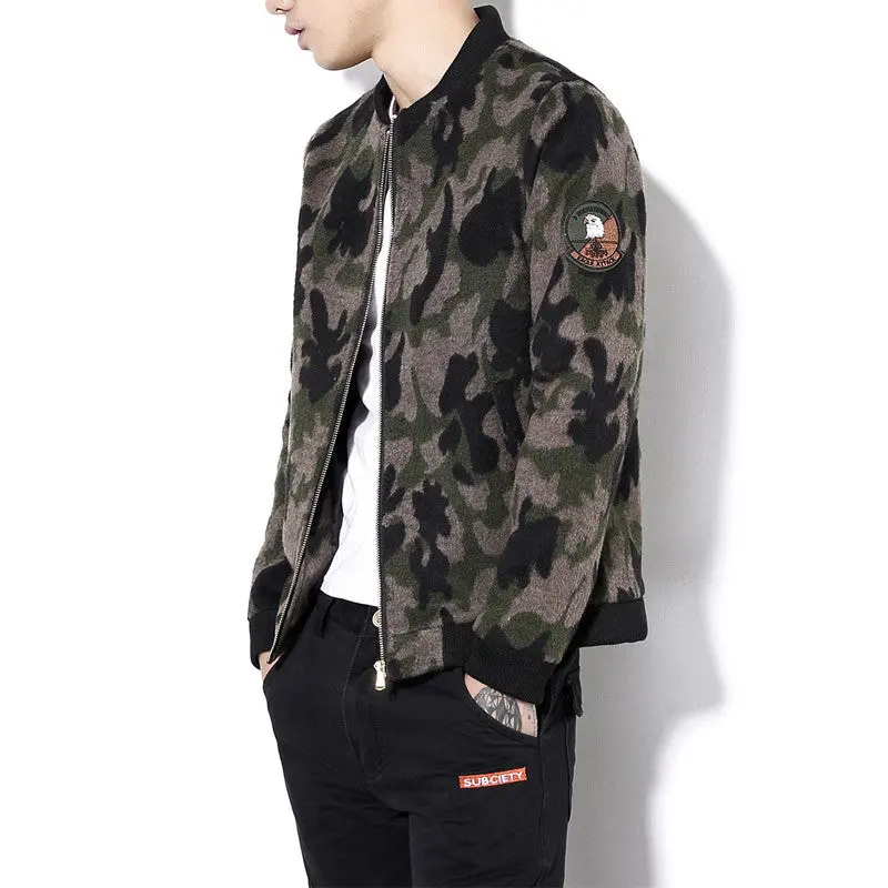 Plus Size Camouflage Jackets Slim Fits Coats Casual Jacketsoutwears 7
