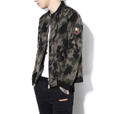 Plus Size Camouflage Jackets Slim Fits Coats Casual Jacketsoutwears 8