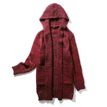 Plus Size Hooded Coats Sweaters Sweatercoats Cardigans Casual Slim Fitknitted Sweaters Hombre 1