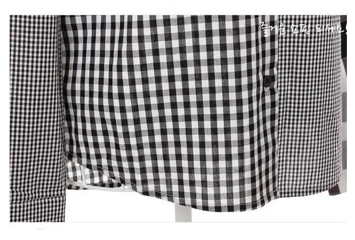 Plus Size Women Casual Button Down Long Sleeve Checks Shirt Lattice Blouse Feida 3