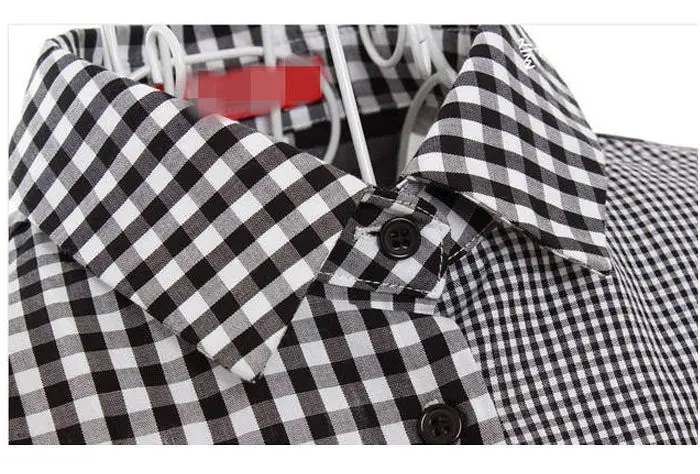 Plus Size Women Casual Button Down Long Sleeve Checks Shirt Lattice Blouse Feida 4
