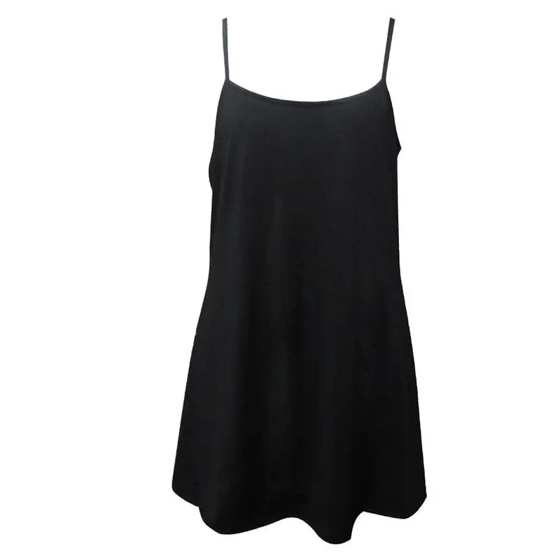 Plus Size Women Clothing Dress Sexy Backless Sleeveless Strap Swing Mini Dress Vestidos 1