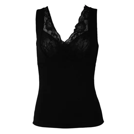 Plush Knittedsleeveless Tank Tops Underwear Vest Slim Sexy V Neck Designtank Top Keeping Body Warm 1