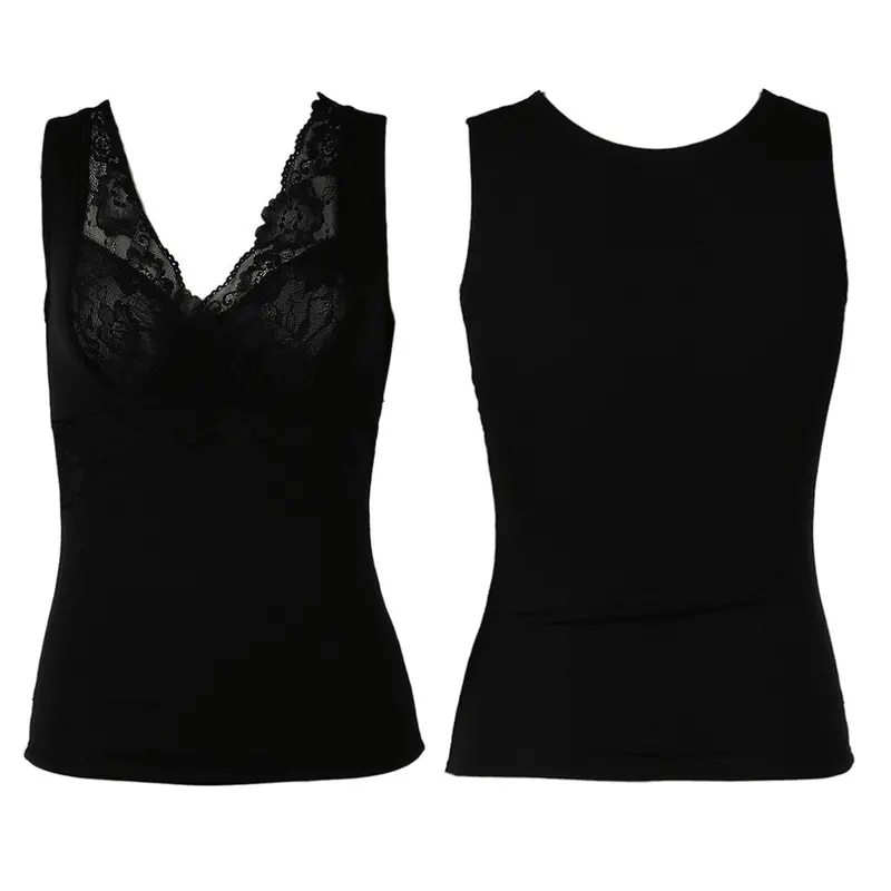 Plush Knittedsleeveless Tank Tops Underwear Vest Slim Sexy V Neck Designtank Top Keeping Body Warm 5