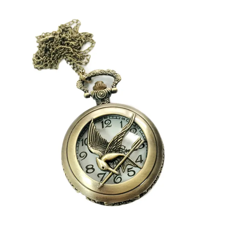 Pocket Watch Chain Bird Shape Pocket Quartz Keyring Watch Keychain Pendant Gifts Feida 1