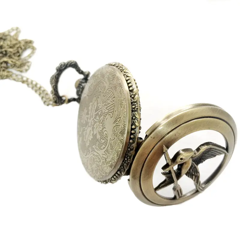 Pocket Watch Chain Bird Shape Pocket Quartz Keyring Watch Keychain Pendant Gifts Feida 2