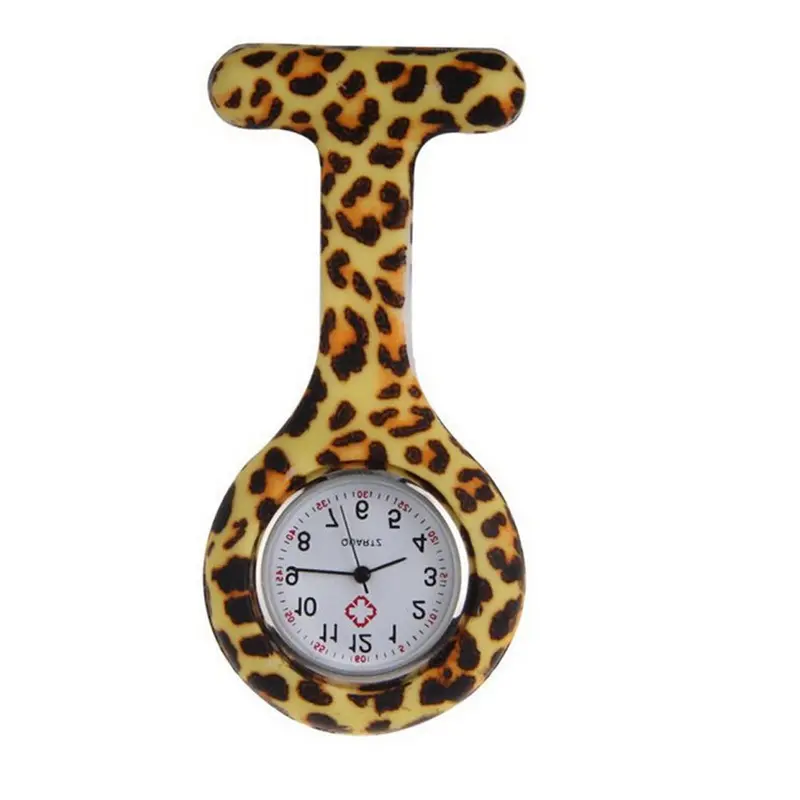 Pocket Watch Silicone Stainless Round Dial Quartz Fob Quartz Nurse Watch Feida 1