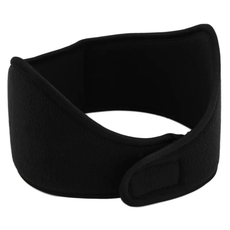 Polar Fleece Earband Stretchy Headband Earmuffs Ear Warmers Ski Black Stretch Hair Band Accessories 2
