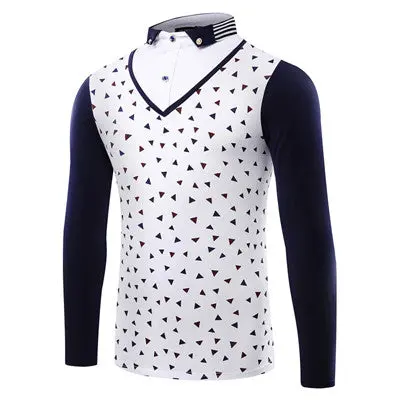 Polosshirts Polos Casual Dress Polo Shirts Slim Long Sleevecamisa Masculina 1