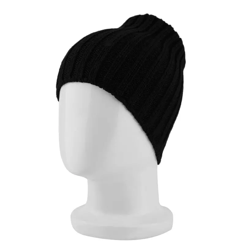 Popular Beanies Boy Hip-Hop Plain Warm Soft Beanie Skullies Knit Hats Knitted Touca Gorro Caps Fast 1