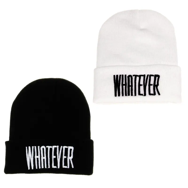 Popular Black Whatever Beanie Hat Snapback Men Women Cap 1