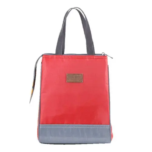 Popular Lunch Bag & Solid Thermal Insulated Lunch Bag Tote Cooler Zipper Bag Bento Lunch Box Bolsa Termica Smile 1