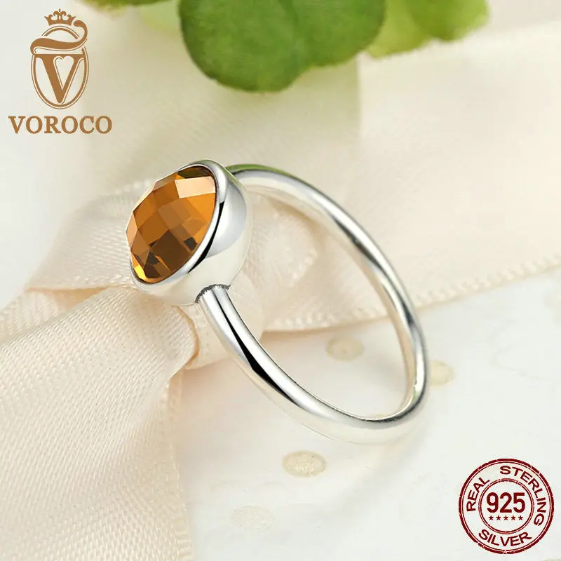 Popular Pure Rings Poetic Droplet 14K Gold Blush Pink Crystal Finger Ring Fashion A7181 3