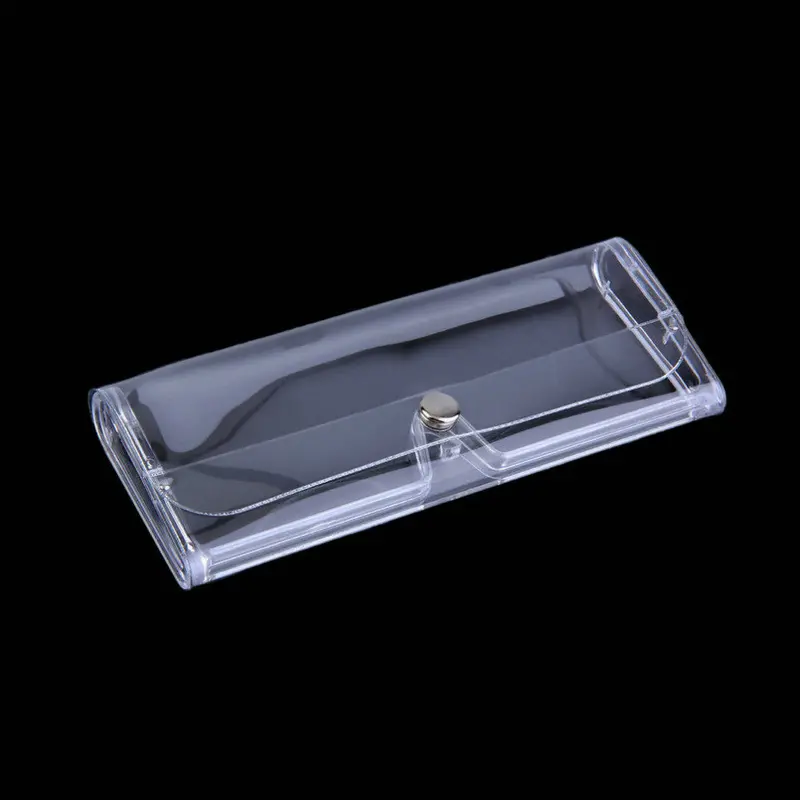 Popular Simple And Stylish Portable Transparent Shell Case Protector Box For Clip-On Flip-Up Lens Glasses And 1