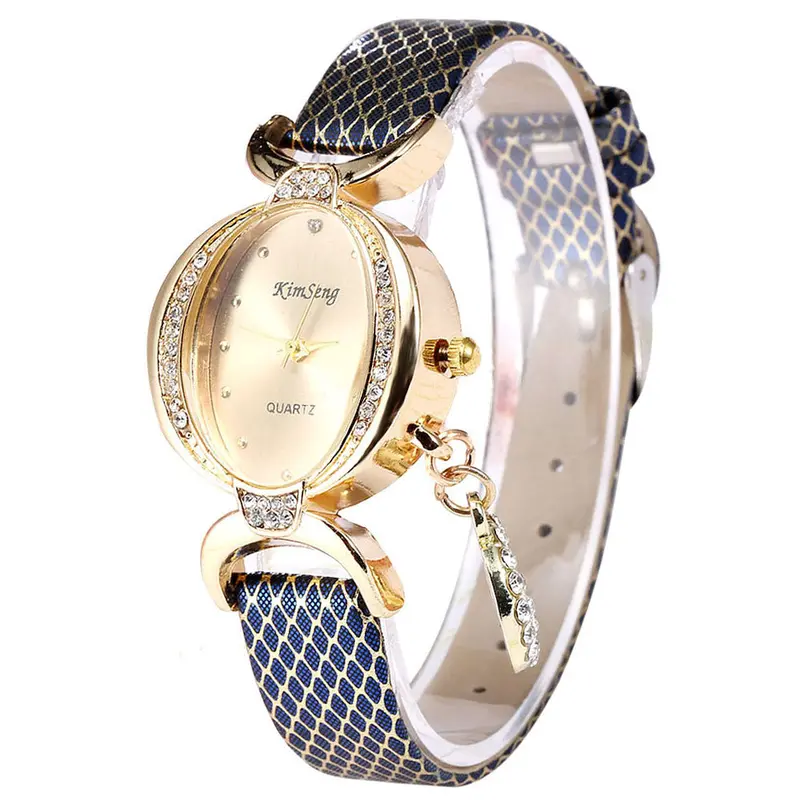 Popular Style Watches Women Star Moon Pendant Bracelet Clocks Leather Watch Vintage Relogio Women Dress Gold Watches 1