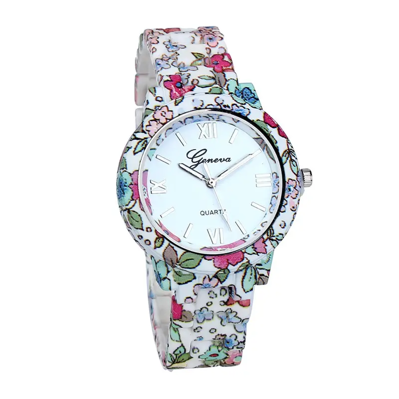 Porcelain Imitating Style Watch Quartz Watch Ladies Women Wristwatch Relogio Feminino Montre Horloges Flower Relojes 4