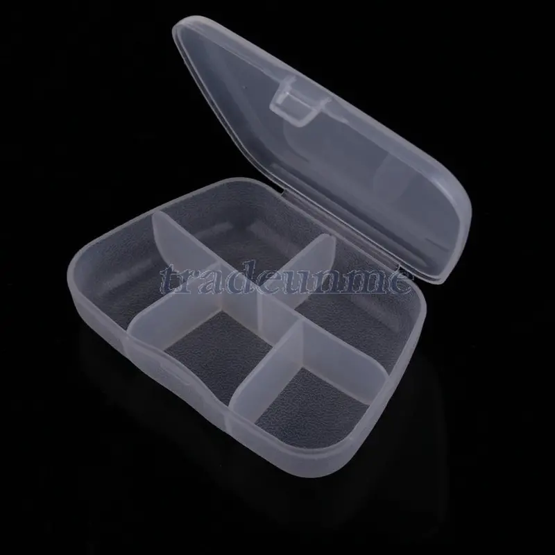 Portable 5 Cells Empty Pill Box Case For Pills Medicine Drug Jewelry Gems 1