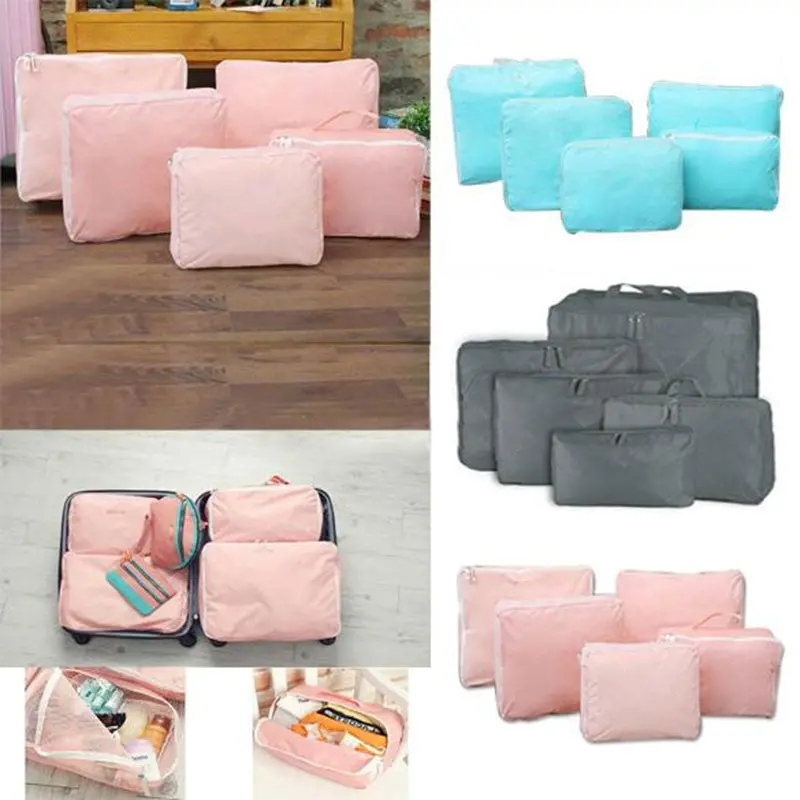 Portable 5 In 1 Waterproof Clothes Storage Bags Packing Cube Travel Luggage Organizer 82033 1