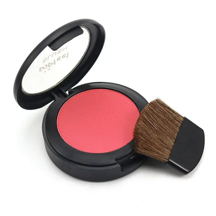 Portable Blusher Powder Palette Soft Pressed Natural Face Blush Powder Makeup Blusher Palette With Mirror Brush Blush 1